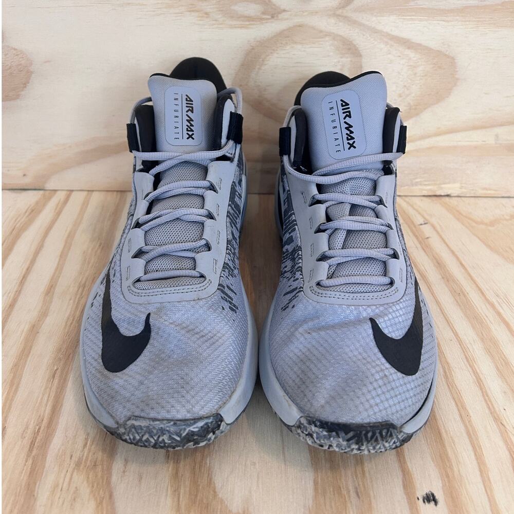 Nike - Air Max Infuriate 2 - Basketball Shoes - Gray - Men's - 13 - AA7066-003 - Picture 2 of 9